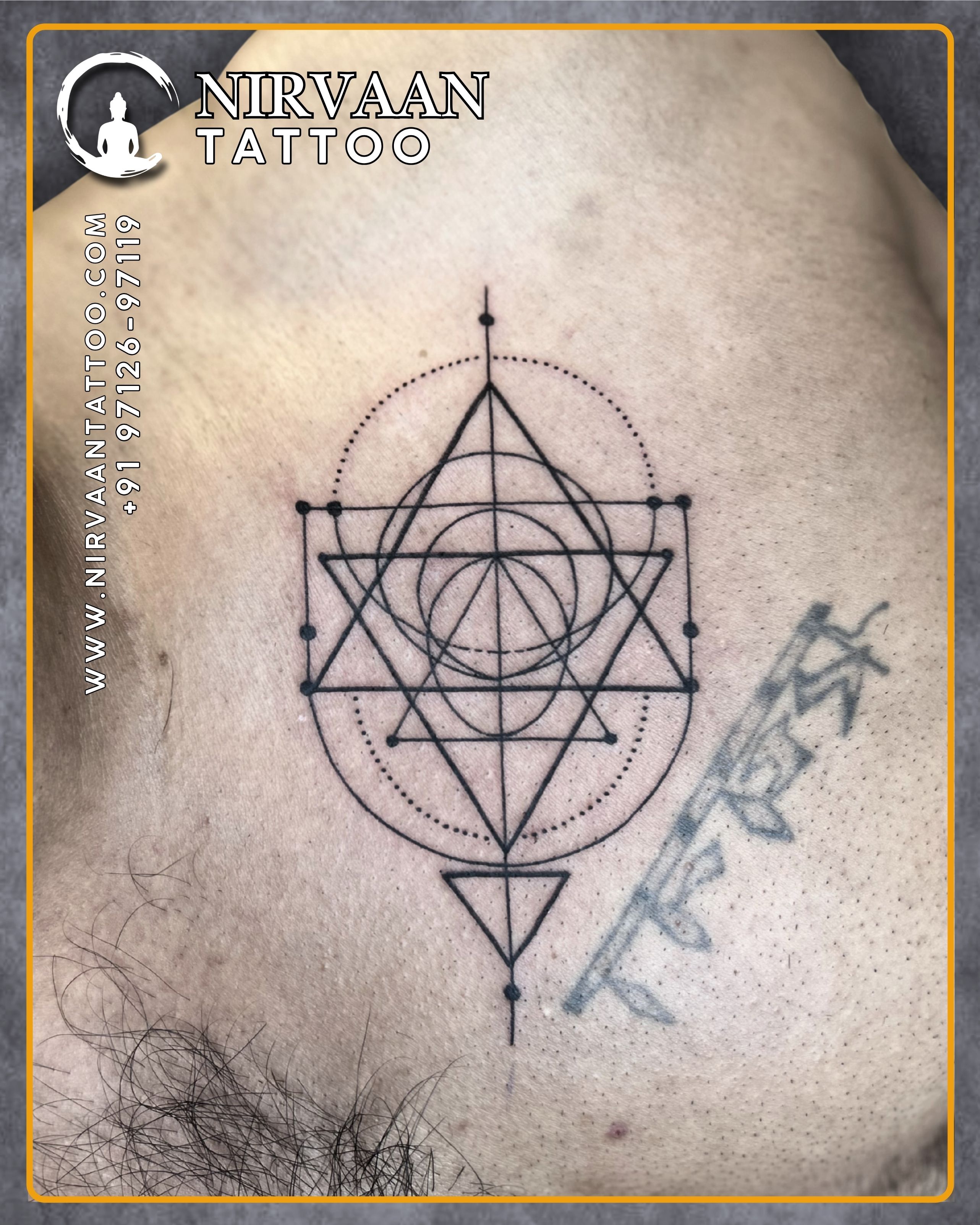 Geometric tattoo design